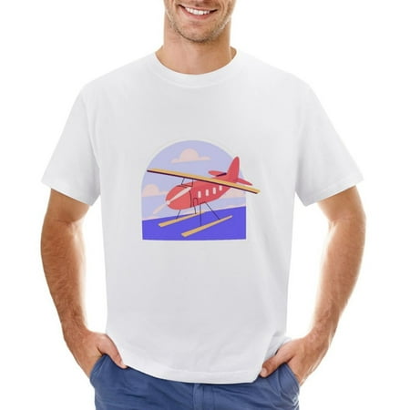 Vtg City Landscape Men’s Graphic T-shirt Vintage Short Sleeve Sport Tee White L