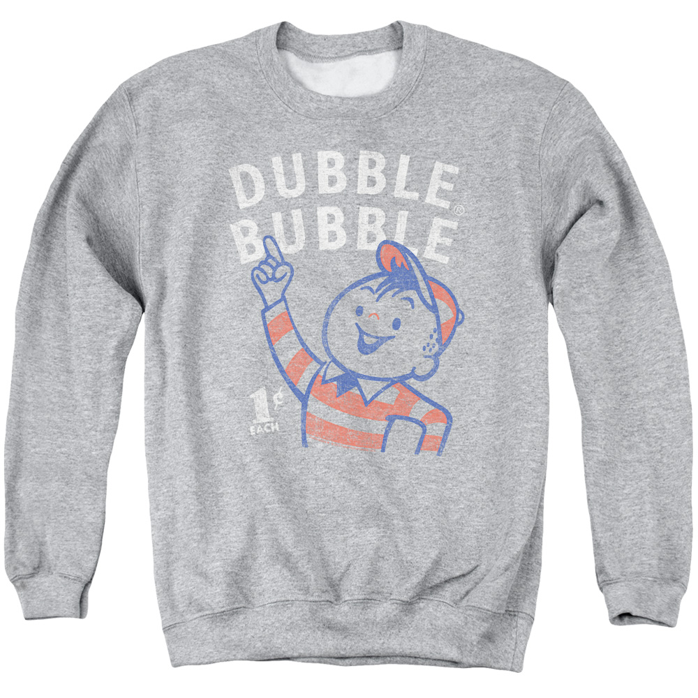 Dubble Bubble Nostalgic Candy Pointing Adult Crewneck Sweatshirt