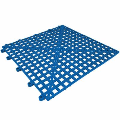 Cactus Mat 2554-UT Dri-Dek Blue 12 X 12 Vinyl Slip-Resistant Interlocking Drainage Floor Tile- 9/16 Thick