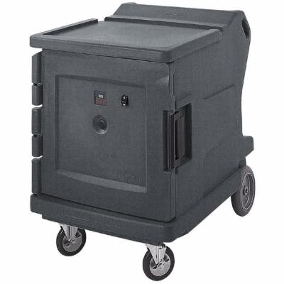Cambro CMBHC1826LC191 11 Tray Combination Meal Delivery Cart, 110v, Granite Gray, Digital Celsius Thermometer