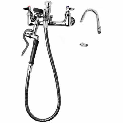 T&s Brass B-2312-cr Pot & Kettle Filler: 8 Wall Mount  Vacuum Breaker  44 Hose W/