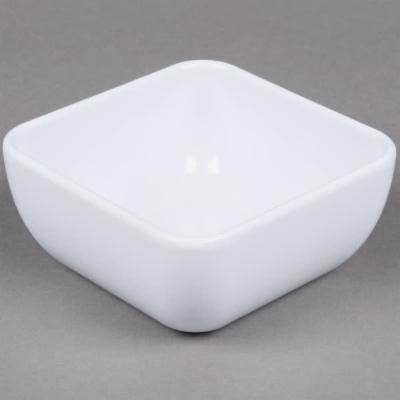 CS-4722-W 16 Oz - 18 Oz Rim-Full 4.75 in. Square Bowl with Rounded Corners, 2 in. Deep - White