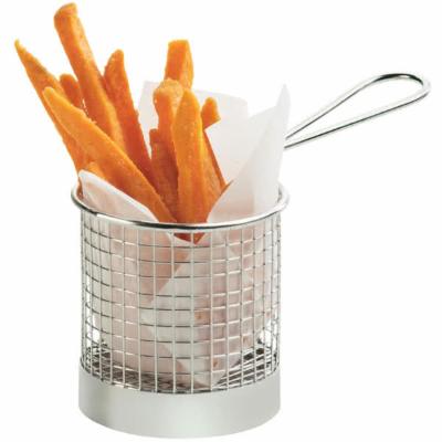 3443 Round Wire Tabletop Basket - Silver