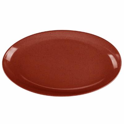 GET OP-1690-CHI Osslo 16 X 9 Chili Oval Melamine Platter - 6/Case