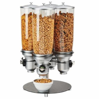 Cal-Mil 3619-4-13FF Countertop Cereal Dispenser, (4) 5 Liter Hoppers