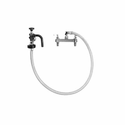 Fisher 2313 Deck Mounted Hose Pot Filler with 8 Centers, 72 Hose, and Swivel Elbow