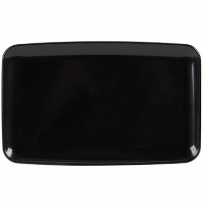 Sabert 9306 5.9 X 9.5 Black Rectangular Serving Tray | 72 per Case