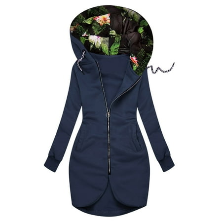 GWAABD Women S Oversized Sweatshirt Women S Casual Trendy Solid Color Sweatshirts Slim Blouse Top Thick Hooded Coat