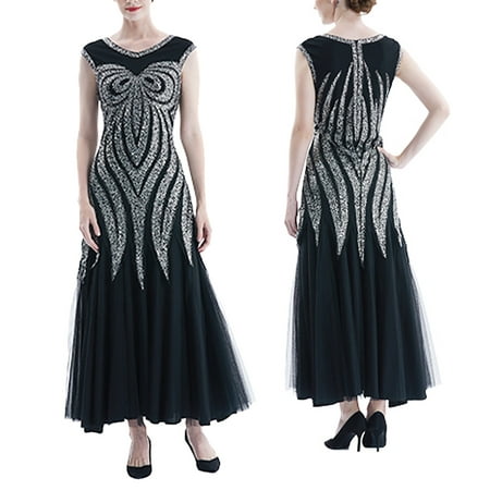 GWAABD Holiday Party Dresses for Women 2029 Beaded Vintage Party Dress Night Flapper Gown Women S Sequin 1920s Tassels Women S Dress