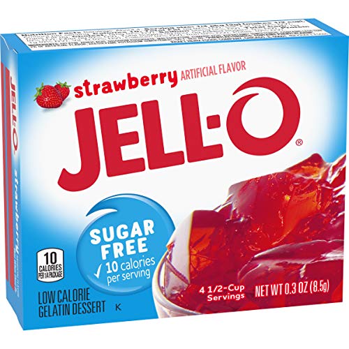 Jell-O Strawberry Sugar Free Gelatin Dessert Mix (24 Ct Pack, 0.3 Oz Boxes) thumbnail
