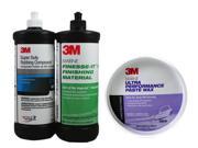 3M Marine Compound/Glaze/Wax Kit 35928/5954/9030
