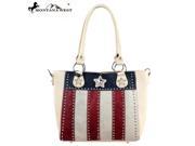 TX02-8306 Montana West Texas Pride Collection Handbag ( 2 in 1 )-Tan