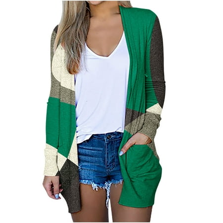 QUYUON Women S Cardigan Sweaters Deals Long Sleeve Hooded Cardigan Ladies Open Front Cardigans Pockets Cardigan Jacket Style C-4964 Winter Knit Sweate
