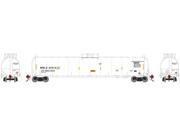 Athearn Genesis HO Scale 33,900-Gallon LPG Tank Car/Early MBLX (White) #34312