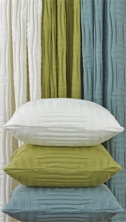 Split P 5105-054-P 18 in. Concentric Square Pillow Pear-Poly Pack of 2