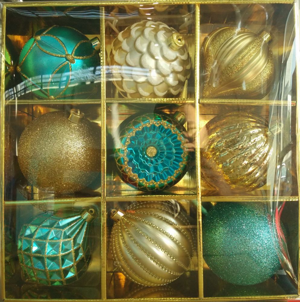 130mm Golden Hour Ornament Set (9-Piece)