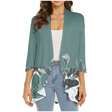 QUYUON Trendy Fall Cardigans Deals Long Sleeve Casual Cardigans for Women Polyester Vintage Cardigans Women Cardigan Jacket Style Q-2723 Fall Cardigan