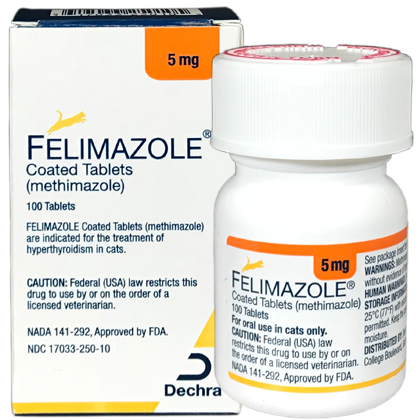 Felimazole for Cats 5 Mg 100 Tablets
