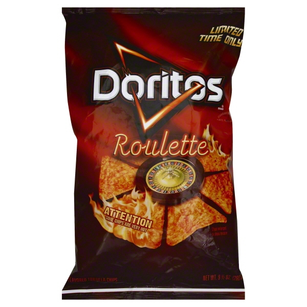 DORITOS, ROULETTE, FLAVORED TORTILLA CHIPS