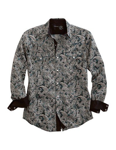 Tin Haul Wetern Hirt Men Tiki L/ 10-001-0064-0765 GR