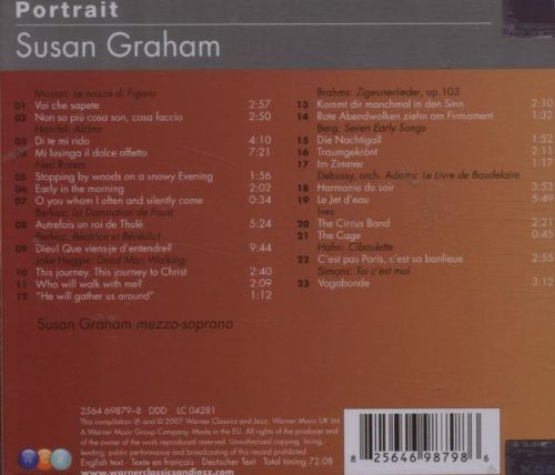 Susan Graham – Portrait / Warner Classics & Jazz Audio CD 2007 / 2564 69879-8