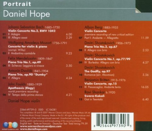 Daniel Hope – Portrait / Warner Classics Audio CD 2007 / 2564 69739-0 thumbnail
