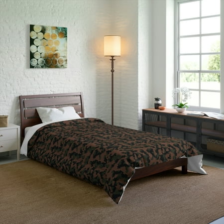 Digital Maroon/Black Camo Comforter - Camo Color Code 0049