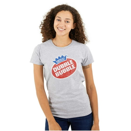 Vintage Dubble Bubble Gum Double Logo Women S T Shirt Ladies Tee Brisco Brands 3X