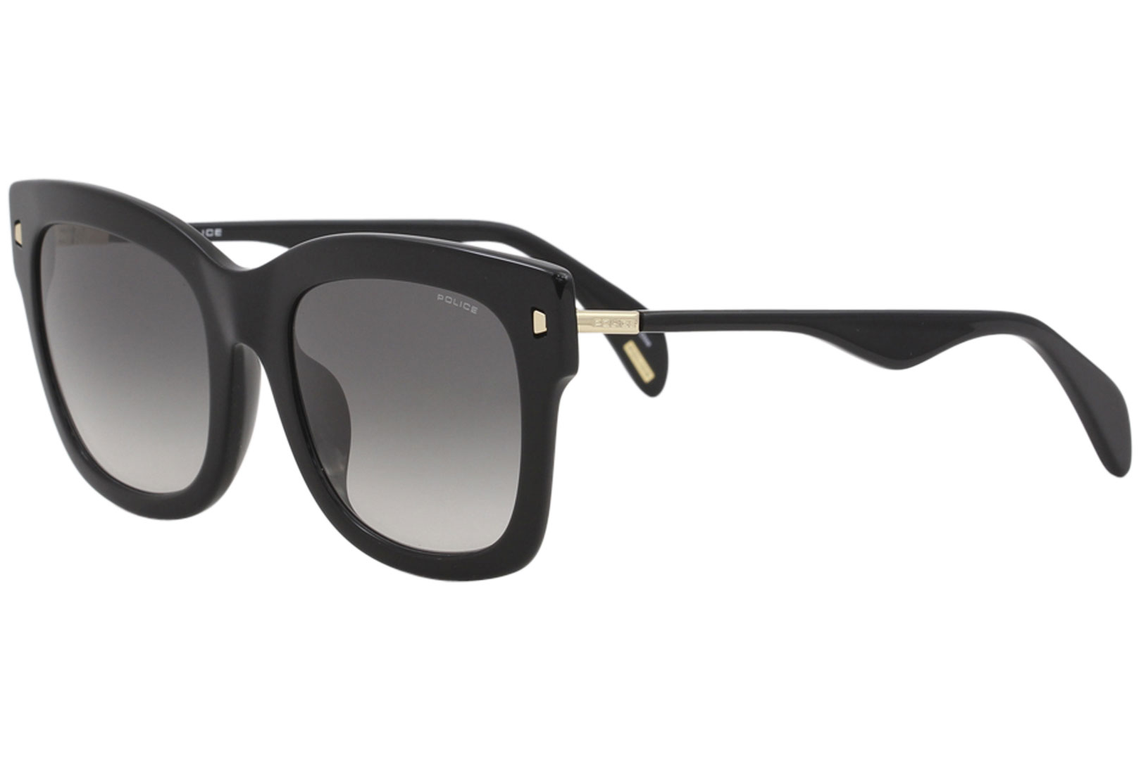 Police Women's Aphrodite SPL616 SPL/616 0700 Black Square Sunglasses 53mm