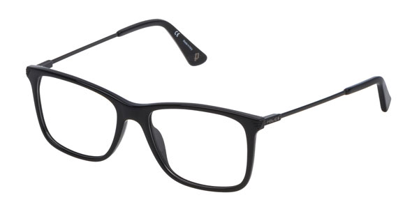 Police VPL563 EMPIRE 3 0700 Black  Women/Men Eyeglasses (Frame Only)