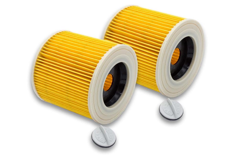 Vhbw 2x Patronen Filter Für Waschsauger Kärcher a 2254 Me, a 2534 Pt, a 2554 Me, a 2604, a 2654 Me,