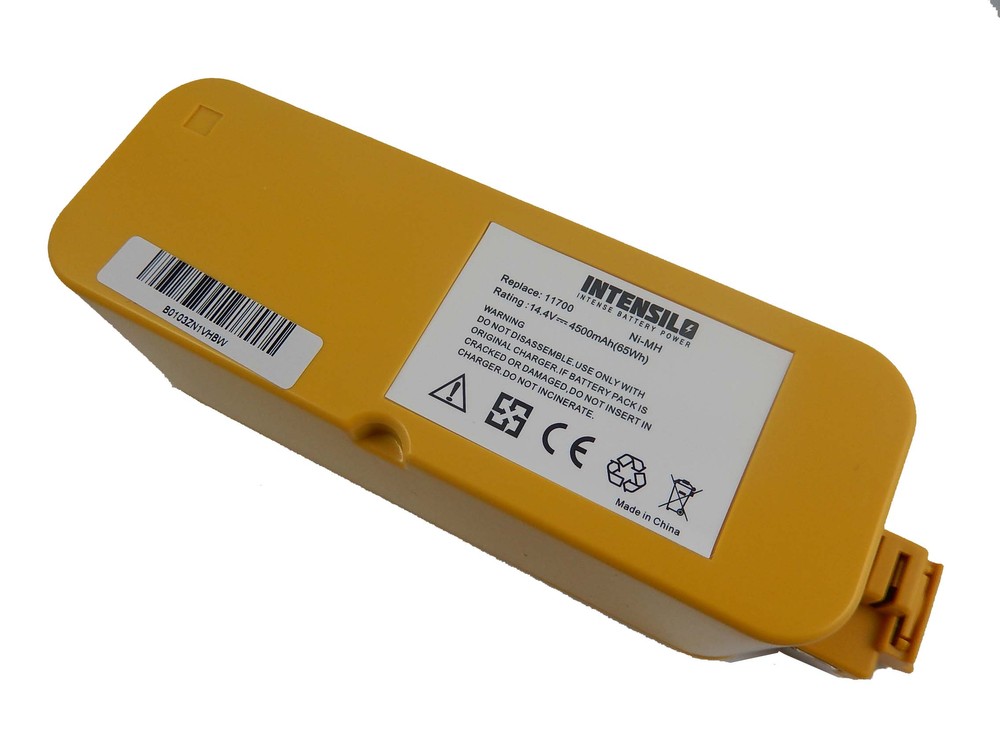 Intensilo NiMH Akku 4500mAh (14.4V) Für Haushalt Saugroboter IRobot 5105, 5210, 5250, Create, Dirt