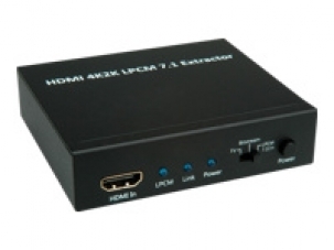 ROLINE HDMI 4K2K Audio Extraktor - HDMI-Audiosignal-Extractor - Schwarz (14.01.3442)