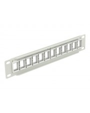 DeLOCK - Patch Panel - Grau - 1U - 25,40cm (10) - 12 Ports (43309)