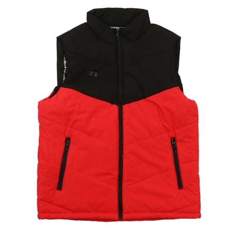 Heated Vest  Washable USB Electric Heating Coat Dual Control 11 Places 25 Degrees Celsius -45 Degrees Celsius for Winter Black Yellow Black Red