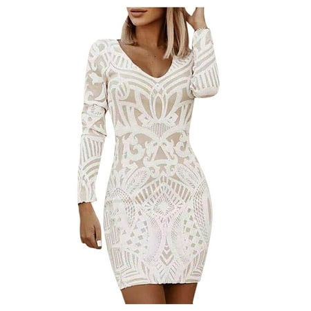 Casual Dress for Women Summer V-Neck Dating Partymaxi Dresses