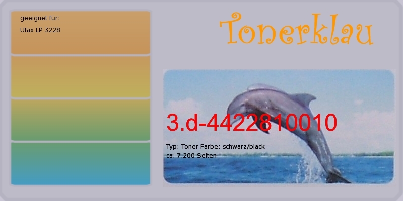 Kompatibel Utax Toner 3.d-4422810010 [ 4422810010 ] Für: Utax CD 1128 [ Cd1128 ]