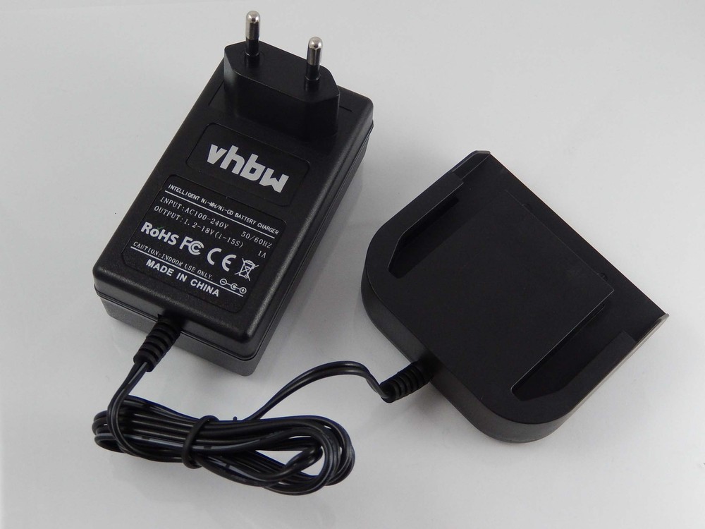 Vhbw 220V Netzteil Ladegerät Ladekabel Für Werkzeug Akku Milwaukee 0516-22, 0516-52, 0612-20, 0612-