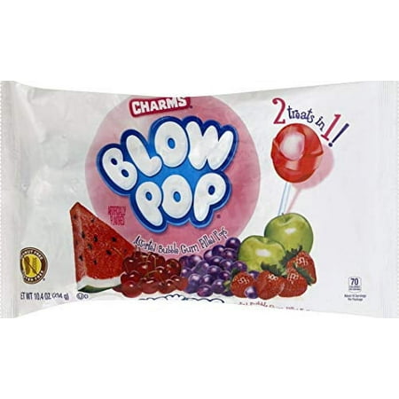 Charms Blow Pop  Bubble Gum Filled Pops  10.4 Oz