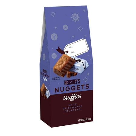 Hershey S Nuggets Milk Chocolate Truffles Christmas Candy  Carton 2.8 Oz