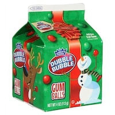 Dubble Bubble Christmas Gum Balls  4-oz. Cartons (2 Packs)
