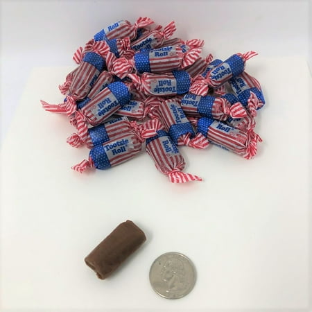 Patriotic Tootsie Rolls Midgee Flag Wrapped 1 Pound Tootsie Rolls Bulk Candy