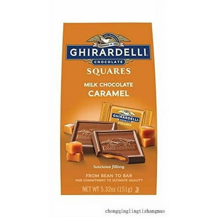 Ghirardelli Chocolate Squares  Milk Chocolate with Caramel Filling  5.32 Ounce