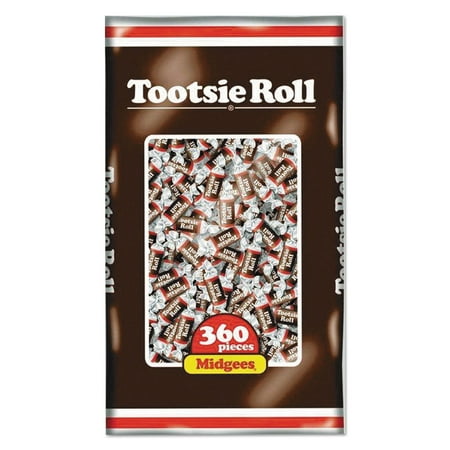 1PC Tootsie Roll Midgees  Original  38.8 Oz Bag  360 Pieces