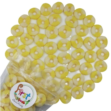 FirstChoiceCandy Sour Mini Gummy Rings (Sour Pineapple  2 Pound)