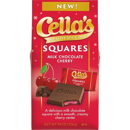 Cellas Squares Milk Chocolate  Cherry  7.9 Oz