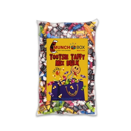Tootsie Rolls 5lbs - Bulk 5 Pound Bag of Individually Wrapped Chocolatey Tootsie Rolls and Fruit Flavored Taffy Chews - Variety Pack of Candies - Gian