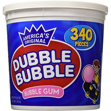 Dubble Bubble Gum  53.9 Ounce - 340 Count Bucket