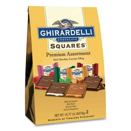 Ghirardelli Premuim Assorted Dark and Milk Chocolate Squares  15.77 Oz Bag  Ships in 1-3 Business Days