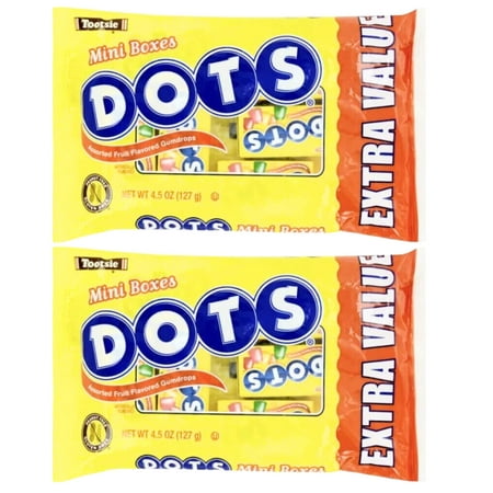 Assorted Fruit Flavored Gumdrops Mini Boxes 4.5 Oz Peanut Gluten Free Individually Wrapped Gummy Candy for Party Favor Halloween Trick or Treats Snack